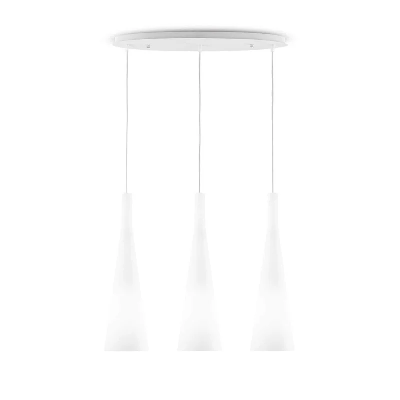 Ideal Lux Milk suspension lamp in glass