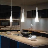 Ideal Lux Milk suspension lamp in glass