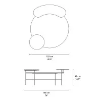 &Tradition Palette JH25 coffee table