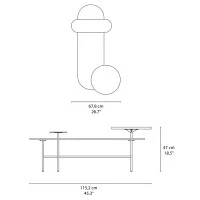 copy of &Tradition Palette JH25 coffee table