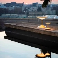 Penta Narciso battery lamp with audio speaker