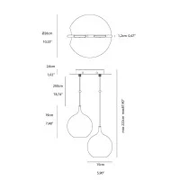 Vivida Smash led suspension lamp