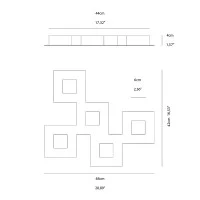 Vivida Square led ceiling lamp