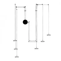 Vivida Mystery 6 led suspension lamp
