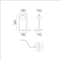 Artemide Curiosity Sphere battery lamp