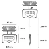 Bot Lighting Yuma 8np led solar spotlight with spike
