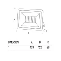 Bot Lighting Akron2 Faretto per esterno 12-24V IP65