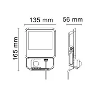 Bot Lighting Orlando outdoor led spotlight with presence sensor Bot Lighting Orlando outdoor led spotlight with presence sensor