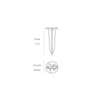 Linea Light ground spike for Oh! floor lamp