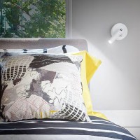Isyluce Nadir Mini Applique Orientabile LED da Parete Bianco