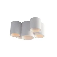 Fai lampada da soffitto in gesso a composizione cilindrica