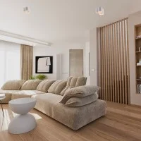 Fai lampada da soffitto in gesso a composizione cilindrica