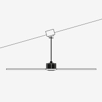 Faro Polea L ventilatore da soffitto con telecomando
