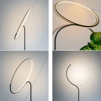 Kundalini Poise Lampada da Terra Ring Light LED