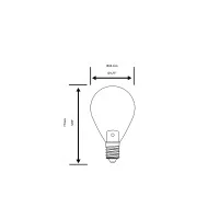 Lampo lampadina goccia E14 led 6W vetro milky white Lampo lampadina goccia E14 led 6W vetro milky white
