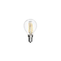 Lampo drop Bulb E14 LED 4W transparent glass