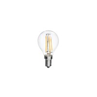 Lampo lampadina goccia E14 led 4W vetro trasparente