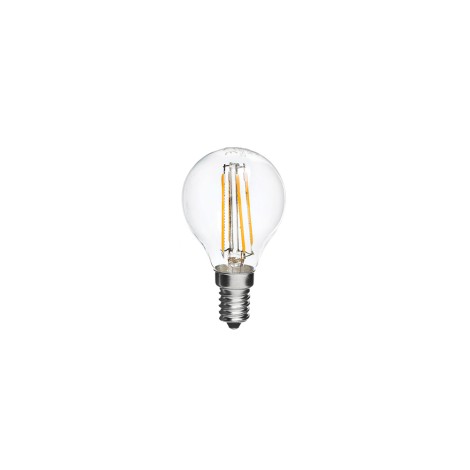 Lampo drop Bulb E14 LED 4W transparent glass