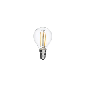 Lampo lampadina goccia E14 led 4W vetro trasparente