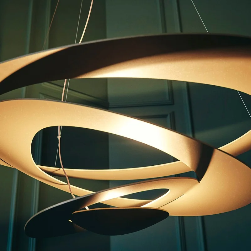 Artemide Pirce led suspension gold | Diffusione Luce