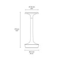 copy of Flos Bon Jour Unplugged LED battery Lamp white