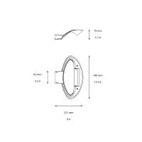 Artemide Mesmeri led wall lamp