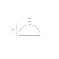 Oluce white glass diffuser for Atollo
