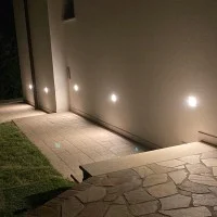 Playled Vitrum Faretto in Vetro Bianco LED a Incasso per Scatola 503 230V con Fascio Assimetrico