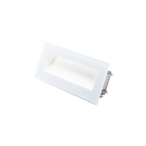 Playled Vitrum glass recessed led wall step light 506 box asymmetric