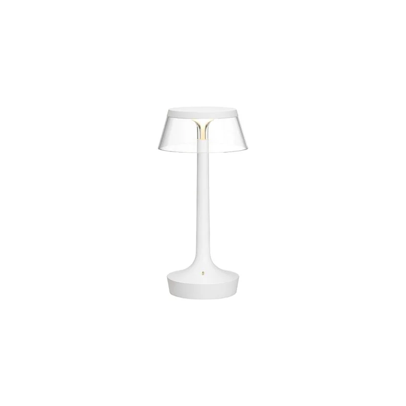 Flos Bon Jour Unplugged lampada ricaricabile bianco-trasparente