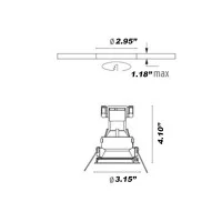 Flos Easy Kap 80 Fixed Rotondo GU10 LED Faretto Incasso Soffitto