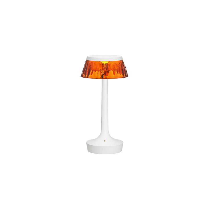 Flos Bon Jour Unplugged lampada ricaricabile bianco-ambra Flos Bon Jour Unplugged lampada ricaricabile bianco-ambra