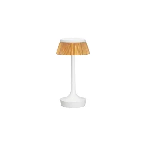 Flos Bon Jour Unplugged rechargeable lamp white-rattan