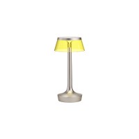Flos Bon Jour Unplugged lampada ricaricabile cromo opaco-giallo
