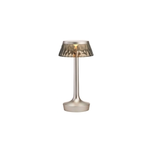 Flos Bon Jour Unplugged lampada ricaricabile cromo opaco-fume