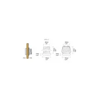 QLT Recessed Led in metal 2.2W 36mm 700mah