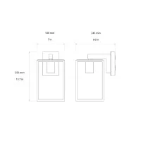 Astro Lighting Box Lantern lampada da parete Astro Lighting Box Lantern lampada da parete