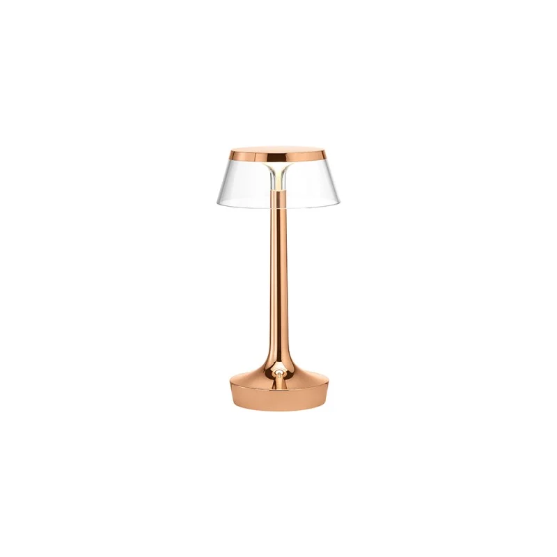 Flos Bon Jour Unplugged lampada ricaricabile rame-trasparente Flos Bon Jour Unplugged lampada ricaricabile rame-trasparente