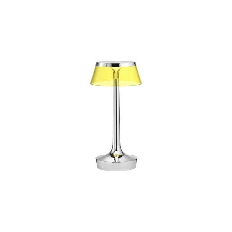 Flos Bon Jour Unplugged lampada ricaricabile cromo-giallo