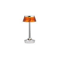 Flos Bon Jour Unplugged lampada ricaricabile cromo-ambra