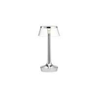 Flos Bon Jour Unplugged lampada ricaricabile cromo-trasparente