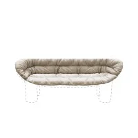 Driade Roly Poly Sofa Linen Barcellona cushion