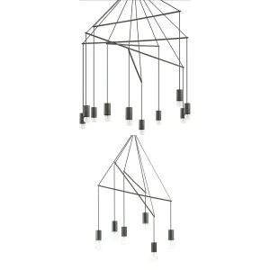 Ideal Lux Pop lampada da sospensione regolabile