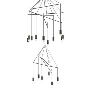 Ideal Lux Pop suspension lamp adjustable