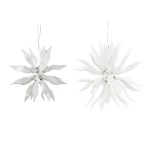 Ideal Lux Leaves suspension lamp in blown glass