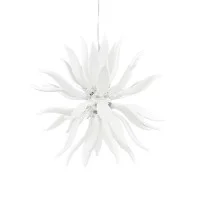 Ideal Lux Leaves suspension lamp in blown glass