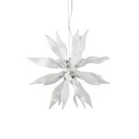 Ideal Lux Leaves suspension lamp in blown glass