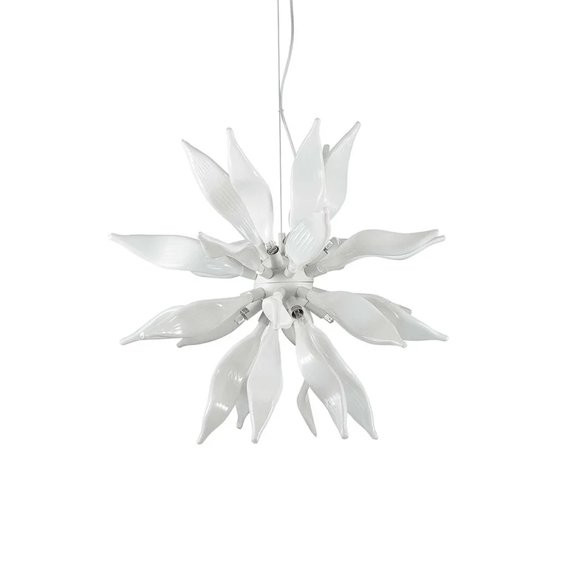 Ideal Lux Leaves suspension lamp in blown glass