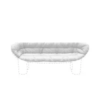 Driade Roly Poly Sofa Acrylic Cipro outdoor cushion