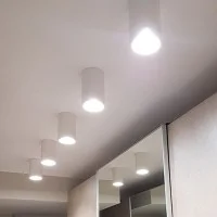 ISYLUCE Spot in Gesso Lampada Plafone da Soffitto GU10 Tondo